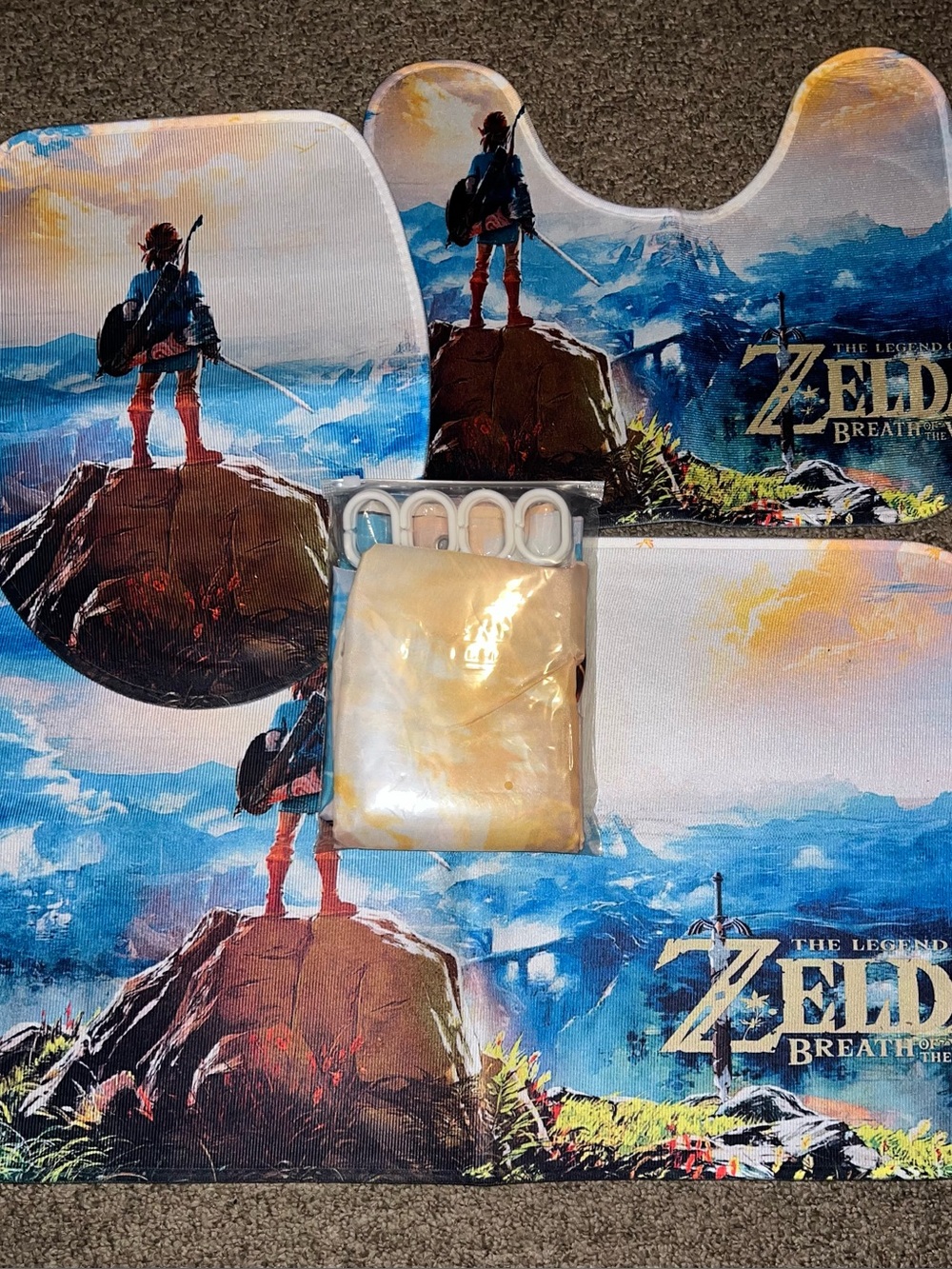 The Legend of Zelda Breath of the Wild Blue Shower Curtain